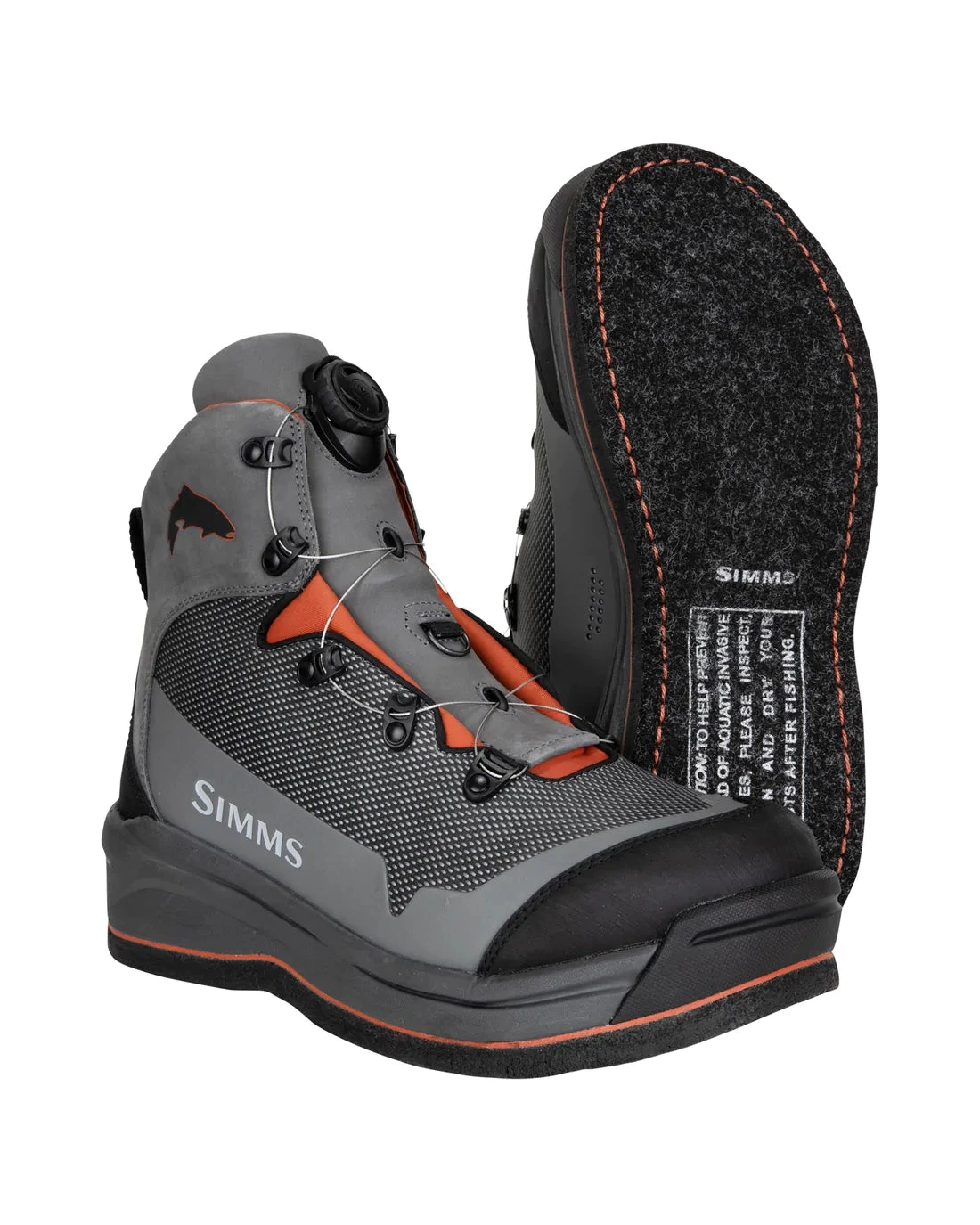 Simms - Men's Guide BOA Boot - Felt - Slate 1 Simms - Men's Guide BOA Boot - Felt - Slate