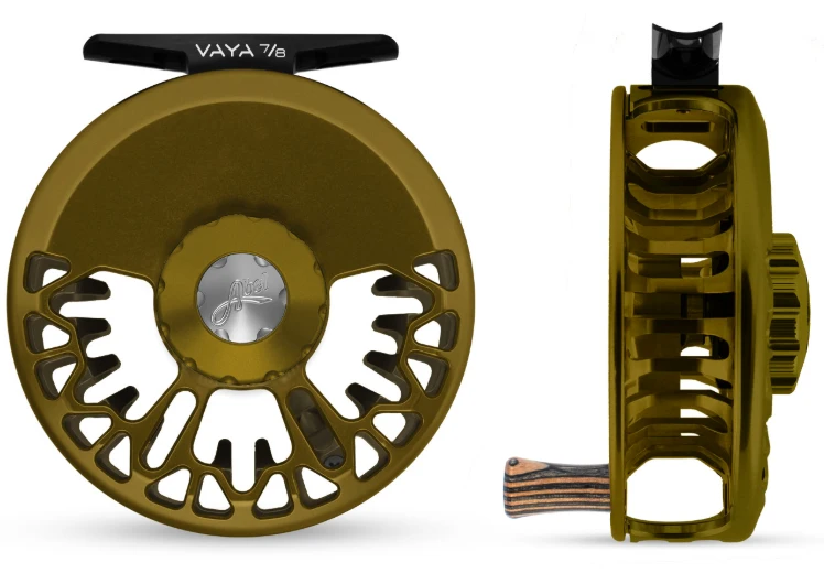 Abel Vaya Satin Dark Olive Fly Reel - 7/8 1 Abel Vaya Satin Dark Olive Fly Reel - 7/8