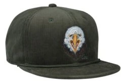 Coal Wilderness Corduroy Snapback Cap - Olive