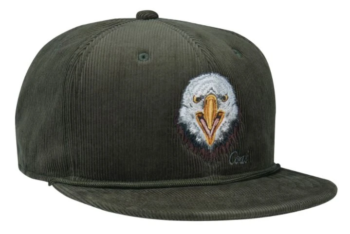Coal Wilderness Corduroy Snapback Cap - Olive 1 Coal Wilderness Corduroy Snapback Cap - Olive