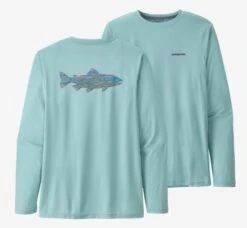 Patagonia Men's Long-Sleeved Capilene Cool Daily Fish Graphic Shirt -Catch Fish Tool Shop Long sleeve