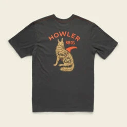 Howler Bros -Howler Coyote Pocket T-Shirt - Antique Black