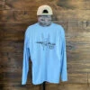 Simms - Men's Solar Tech Tee Long Sleeve - Faded Denim - Release Rocker