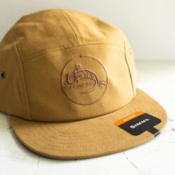 Simms Camper Hat - Fly Fish Food Logo - Camel -Catch Fish Tool Shop Simms FFFCamperHatCamel 2