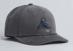 Coal Wilderness Low Corduroy Animal Snapback Cap -Catch Fish Tool Shop charcoalwilderness