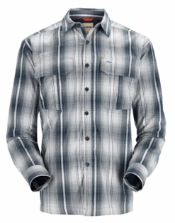 Simms M's ColdWeather Shirt -Catch Fish Tool Shop navysterlingplaid
