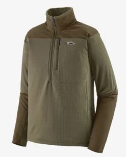 Patagonia Men's Long-Sleeve R1 Fitz Roy 1/4 Zip Sweater